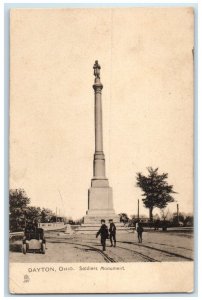 c1905 Soldiers Monument Dayton Ohio Raphael Tuck Sons Ollo Type Vintage Postcard