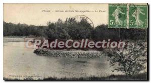 Postcard Old House Plaisir Des Bois Ste Appoline Canal