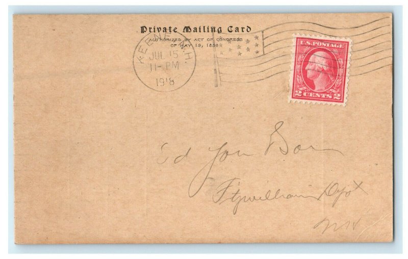 1918 The Keene National Bank, US Depositary Keene New Hampshire NH PMC Postcard