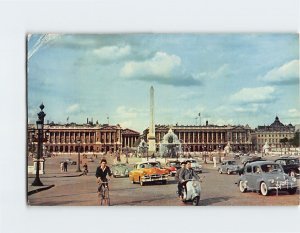 Postcard Place de la Concorde, Paris, France