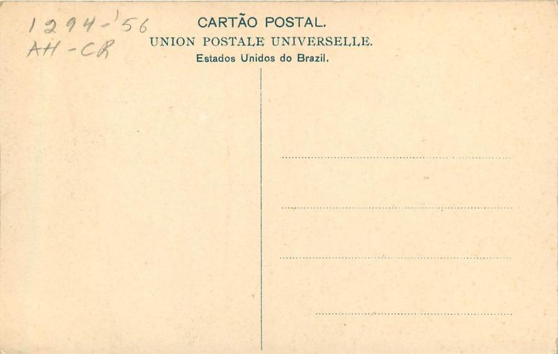 Vintage Postcard Arredores De Santos Sao Paulo Brazil S. Vicnete Praia De Banhos