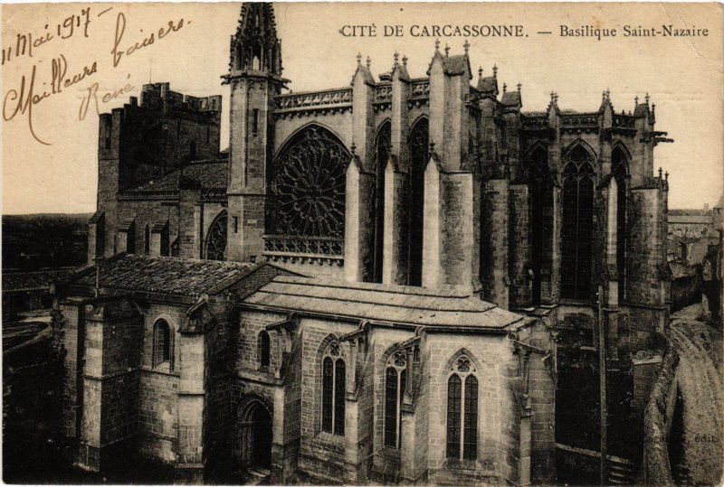 CPA Carcassonne Basilique St.Nazaire FRANCE (1012868)