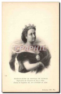 Old Postcard Marie Eugenie de Montijo Guzman Empress of the French