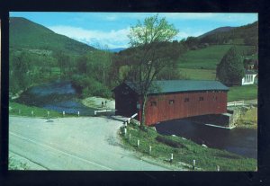 West Arlington, Vermont/VT Postcard, Old Covered Wood Bridge