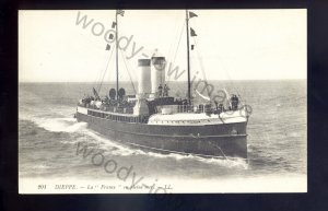 f2321 - French Ferry - France at Dieppe - built 1899 - LL postcard