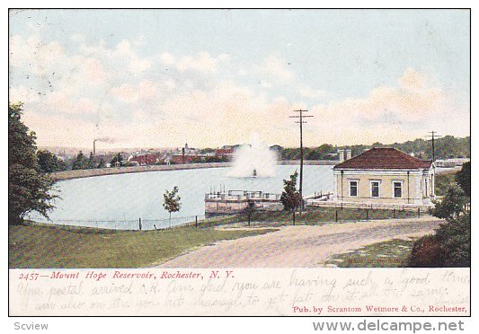 Mount Hope Reservoir, Rochester, New York, PU-1906