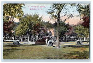 c1910 Colonial Circle Buffalo New York NY Unposted Antique Postcard