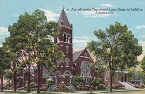 Alabama Anniston First Methodist Church and Acker Memorial Building Curteich