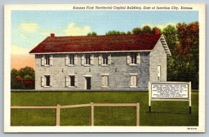 Vintage Kansas Postcard -   First Capitol of Kansas