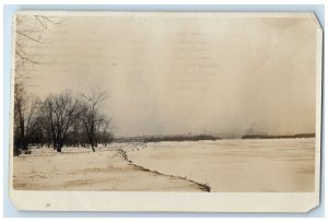 1908 CR IA Sea Scene Cedar Rapids Iowa IA RPPC Photo Posted Antique Postcard