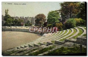 Old Postcard Paris Arenes De Lutece