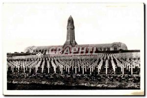 Battlefields of Verdun Old Postcard Douaumont ossuary and cemetery of