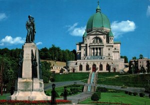 CONTINENTAL SIZE POSTCARD SAINT JOSPEH ORATORY QUEBEC CANADA 1970s