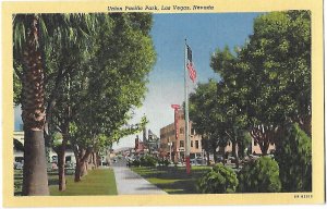 Union Pacific Park Downtown Facing Down Freemont Street Las Vegas Nevada