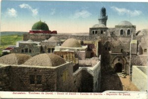 PC JUDAICA, JERUSALEM, TOMB OF DAVID, Vintage Postcard (b36572)