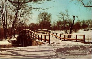 Old North Bridge Concord Massachusetts MA Minuteman Statue VTG Postcard UNP 