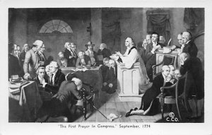 The first prayer in Congress September 1774, Non Postcard Backing History Unu...