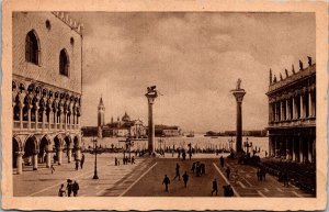 Vtg Venezia Piazzetta San Marco Venice Italy 1910s Postcard