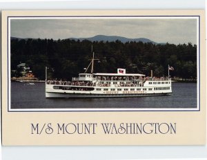 Postcard M/S Mount Washington, Lake Winnipesaukee, New Hampshire