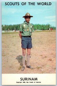 c1968's Surinam Scouts Of The World Boy Scouts Of America Youth Vintage Postcard