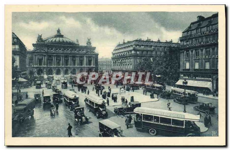 Old Postcard Set Paris Place of Opera