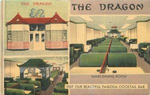 Washington DC 1940s The Dragon Restaurant Postcard MWM linen 21-10272