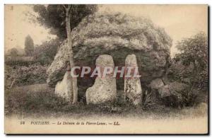 Postcard Old Megalith Dolmen Poitiers dolmen stone levee