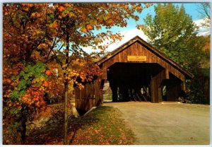 Postcard - Battleground covered bridge - Waitsfield, Vermont