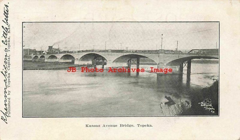 8 Postcards, Topeka Kansas, Auditorium-YMCA-Library-Bridge-Post Office