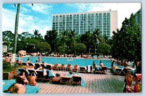 San Juan Puerto Rico Postcard Palace Hotel at El San Juan Resort Centre c1950's