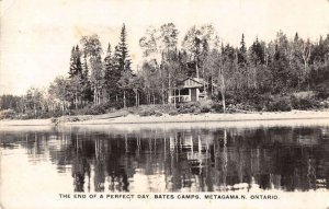 Metagama Ontario Canada Bates Camps View from Water Real Photo Postcard AA49104