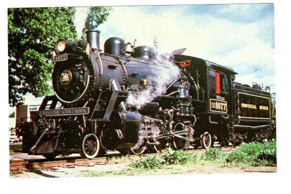 Steam Engine Railway Train, Provincial Museum's Locomotive, British Columbia