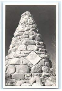 Schieffelin Monument Tombstone AZ Arizona Real Photo RPPC Postcard (FN16)