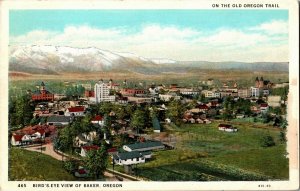 Aerial View of Baker Oregon Vintage Postcard B18