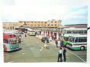 The Coach Park Southend Airport Southend on Sea Essex Vintage Postcard 1960s