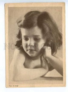 241468 FRANCE semi-nude little girl photo by Jongh postcard