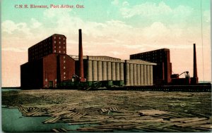 Vtg Postcard Port Arthur Ontario Canada - CNR Elevator Co Valentine & Sons UNP