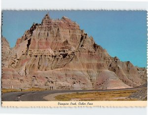 Postcard Vampire Peak Cedar Pass Bad Lands National Monument South Dakota USA