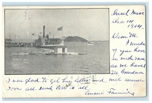 1904 Onset Bay Steamer Pier Massachusetts MA Antique Posted PMC Postcard