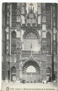 Belgium Postcard - Anvers - Grand Portail D'Entree De La Cathedrale    ZZ3608