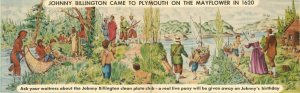 Fold Out Postcard The Pilgrim Room Hotel Mayflower Plymouth MI First Adventure