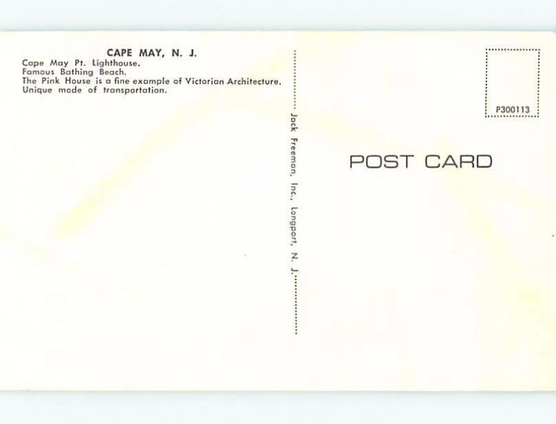 Unused Pre-1980 FOUR VIEWS ON CARD Cape May New Jersey NJ ho7914