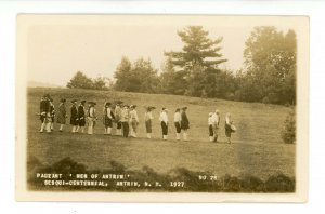 NH - Antrim. Sesqui-Centennial, 1927. Men of Antrim Pageant   RPPC