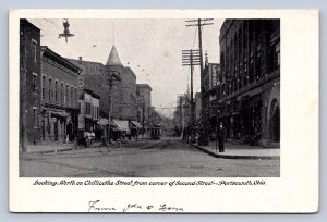 J99/ Portsmouth Ohio Postcard Scioto County c1910 Chillicothe Street 464