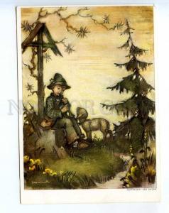 241621 GERMANY CHILDREN Hummel shepherd musician Vintage PC