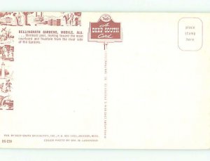 Unused Pre-1980 STATUE IN FLOWERS AT BELLINGRATH GARDENS Mobile Alabama AL t4991