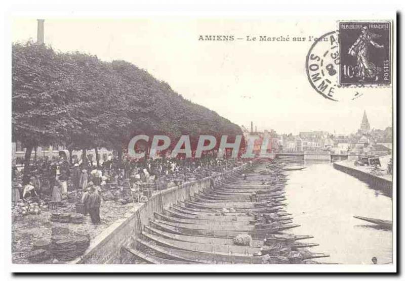 COPYRIGHT Amiens Old Postcard The walk on water