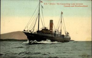 STEAMSHIP SS \Bruce\ Between Canada & Newfoundland c1910 ...