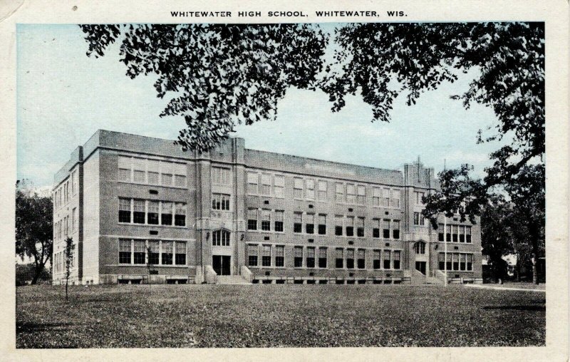 Whitewater, Wisconsin - The Whitewater High School - c1920