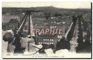 COPY Paris Panorama Taken From L & # 39Arc De Triomphe On The Avenues Hoche F...